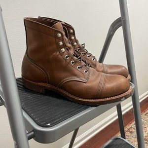 Red Wing Iron Ranger Cap-Toe Boots Mens Size 10D Rough & Tough Copper